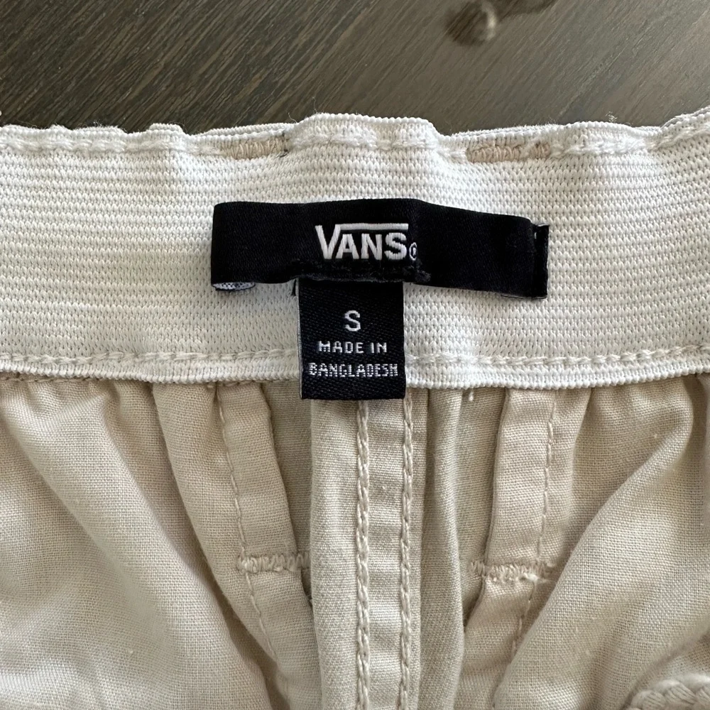 Vans Cream Cargo Pants Relaxed Fit